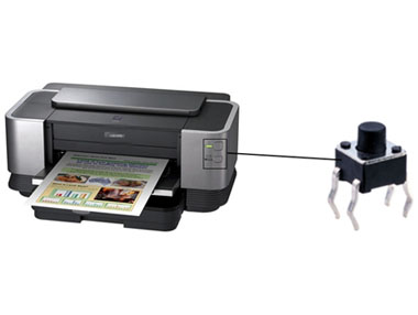 The application of light touch switch in printer